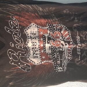 Harley Davidson - Biker Graphic Women's Top ROUTE 66 - Bling S/M